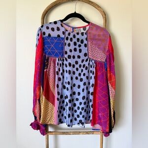 Bl^nk London x Anthropologie MIRANDA PEASANT Top